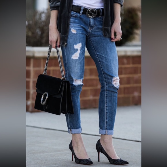 AG ADRIANO GOLDSCHMIED Jeans Womens Size 29R Dark Stilt Cigarette Crop Thrasher - Picture 2 of 11